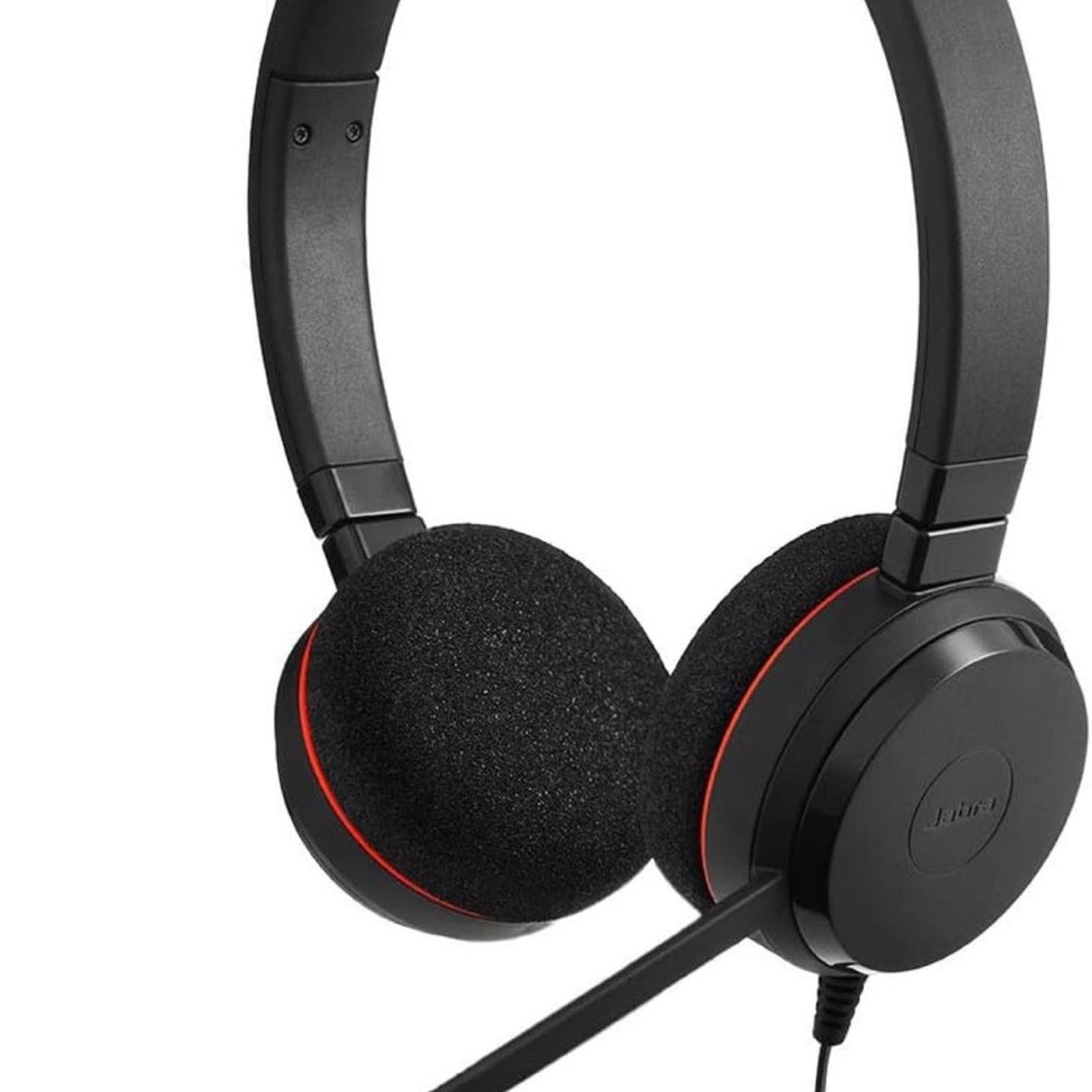 Jabra Evolve 20 Stereo UC Wired Headset, USB Connection - Black